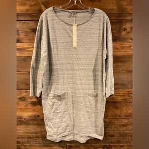 Euro Brand COS Tunic dress w/pockets and detail placket in mix grey Women’s SM